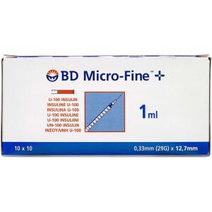 Køb BD Micro-Fine+ 100 enheder 12,7 mm 100 stk. online hos apotekeren.dk