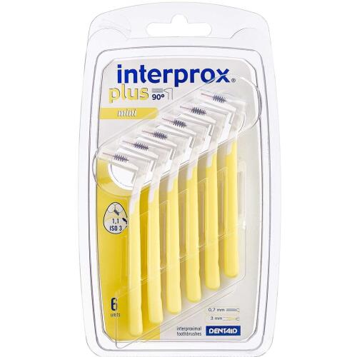 Køb Interprox plus vinkel gul 0,75 mm 6 stk. online hos apotekeren.dk