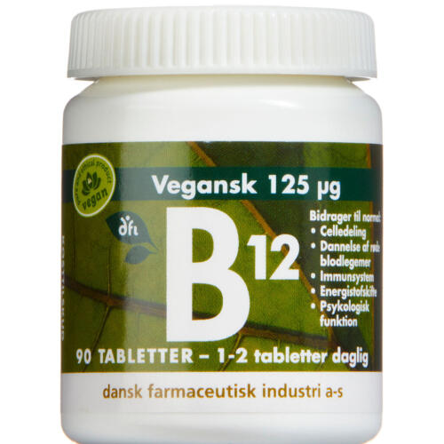 Køb B12 vitamin kosttilskud tabletter 90 stk. online hos apotekeren.dk