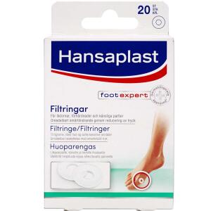 Køb Hansaplast med filtringe runde 20 stk. online hos apotekeren.dk