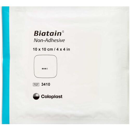 Køb Biatain Bandage uden klæb 10 x 10 cm 1 stk. online hos apotekeren.dk
