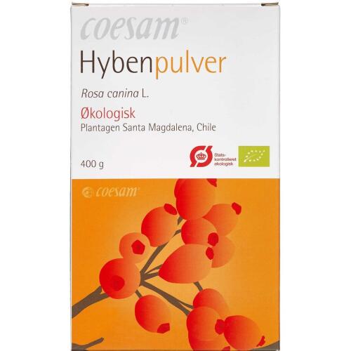 Køb Coesam Hybenpulver økologisk 400 g online hos apotekeren.dk