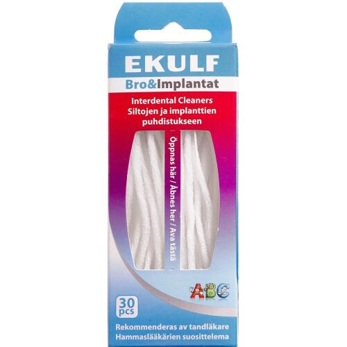 Køb EKULF Bro&Implantat tandtråd 30 stk. online hos apotekeren.dk