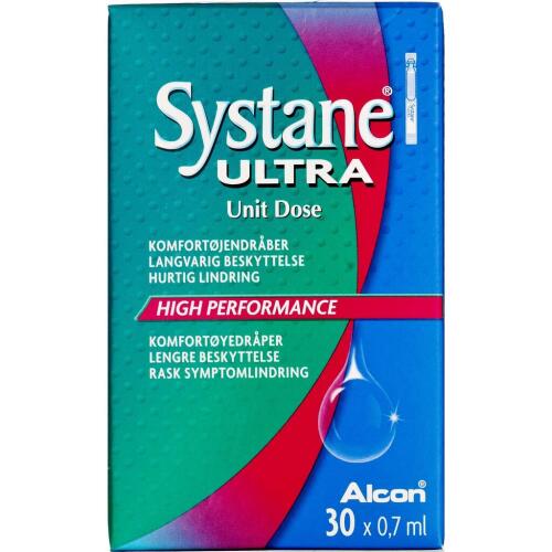 Køb Systane Ultra komfortøjendråber 30 x 0,7 ml online hos apotekeren.dk