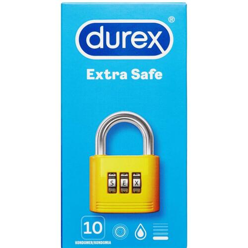 Køb Durex extra safe kondomer 10 stk. online hos apotekeren.dk