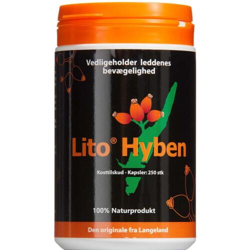 Køb Lito® Hyben kapsler 250 stk. online hos apotekeren.dk