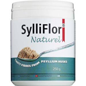 Køb SylliFlor Loppefrøskaller Naturel 250 g online hos apotekeren.dk