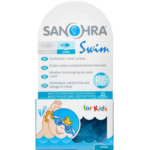 Køb SANOHRA Swim kids ørepropper 1 par online hos apotekeren.dk