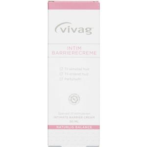 Køb Vivag Intim Barrierecreme, beskyttende og plejende creme, 50 ml. online hos apotekeren.dk