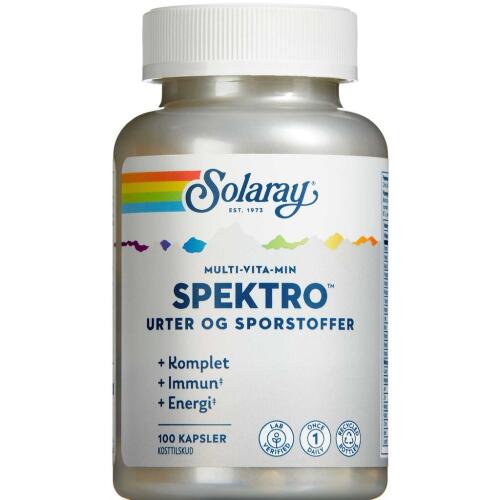 Køb Solaray Spektro multi-vitamin 100 stk. online hos apotekeren.dk