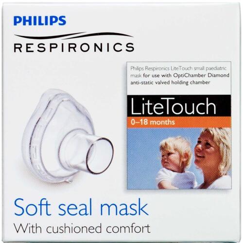 Køb Philips Respironics LiteTouch SMALL Mask 0-18 mdr. 1 stk. online hos apotekeren.dk