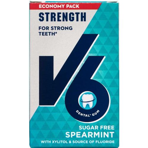 Køb V6 Økonomipakke Strong Teeth med fluortyggegummi 50 stk. ca. online hos apotekeren.dk