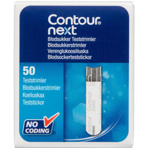 Køb Contour Next blodsukker teststrimler 50 stk. online hos apotekeren.dk