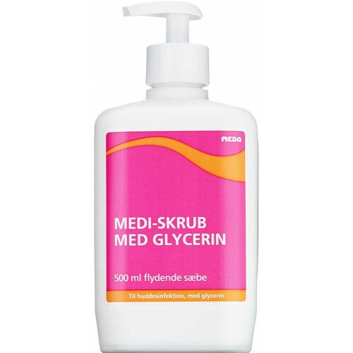 Køb Medi-skrub+ glycerin m/pumpe 500 ml online hos apotekeren.dk