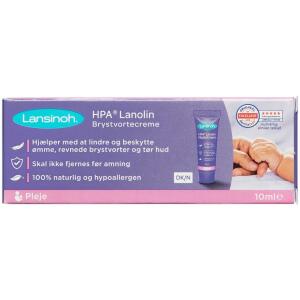 Køb Lansinoh Creme brystvortecreme til ømme og revnede brystvorter 10 ml online hos apotekeren.dk