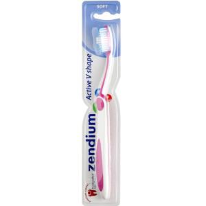 Køb Zendium tandbørste V Shape Soft 1 stk. online hos apotekeren.dk