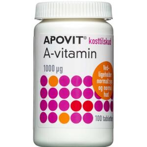 Køb Apovit A-vitamin 1000mikg 100 stk. online hos apotekeren.dk