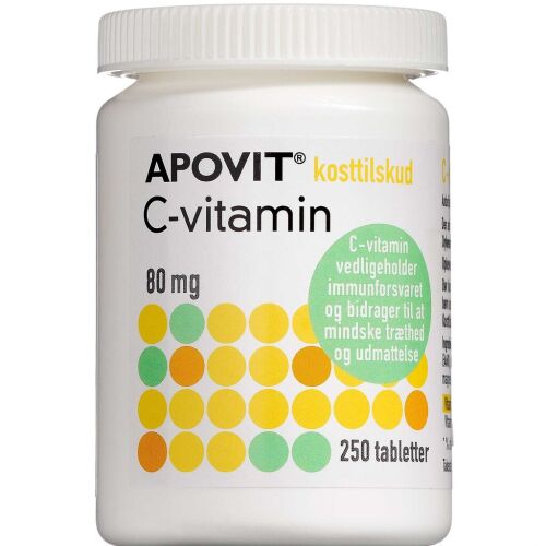 Køb Apovit C-vitamin 80mg 250 stk. online hos apotekeren.dk