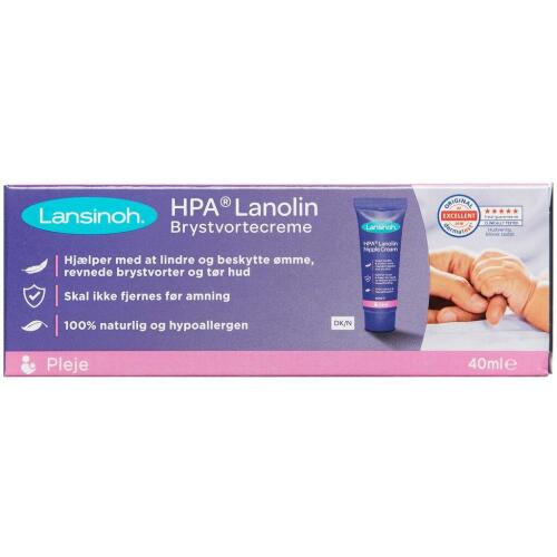 Køb Lansinoh Creme brystvortecreme til ømme og revnede brystvorter 40 ml online hos apotekeren.dk