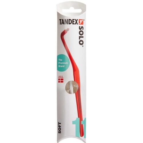 Køb TANDEX tandbørste nr. 11 SOLO soft - assorterede farver 1 stk. online hos apotekeren.dk
