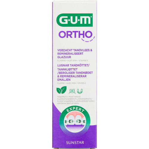 GUM Orto Tandpasta 75 ml | apotekeren.dk | Køb online nu!