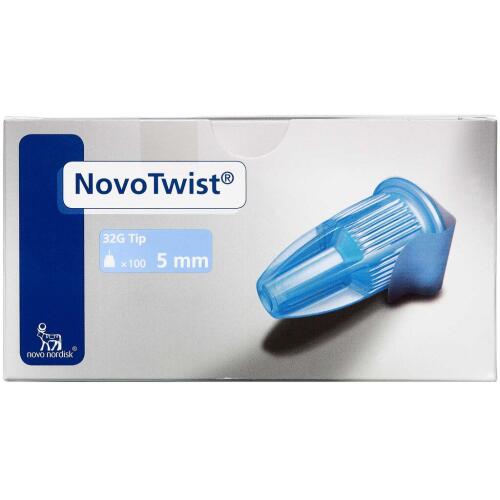 Køb NovoTwist Penkanyle 5 mm x 0,25 mm 100 stk. online hos apotekeren.dk