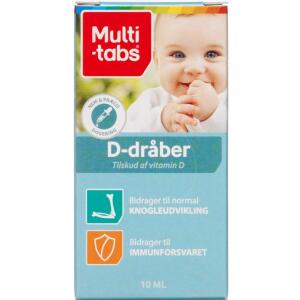 Køb Multi-tabs D-vitamin dråber 10 ml online hos apotekeren.dk
