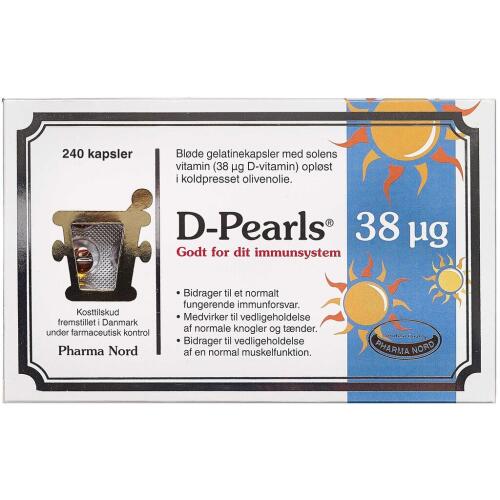 Køb D-Pearls 38 mikg kapsler 240 stk. online hos apotekeren.dk