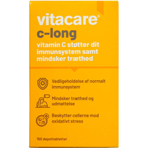 Køb Vitacare C-long depottabletter 150 stk. online hos apotekeren.dk