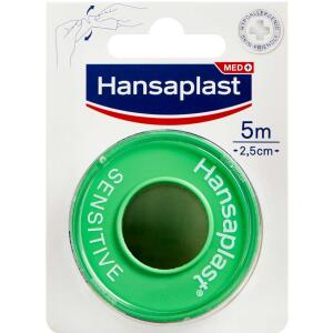 Køb Hansaplast Tape Sensitive 5 m x 2,5 cm 1 stk. online hos apotekeren.dk