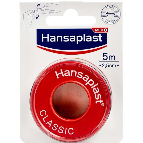 Køb Hansaplast tape Universal 5m x 2,5cm 1 stk. online hos apotekeren.dk