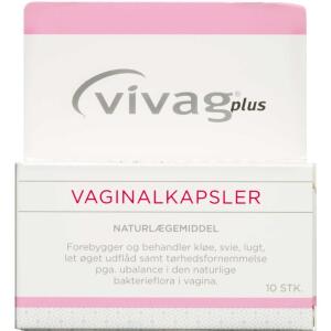 Køb Vivag Plus vaginalkapsler 10 stk. online hos apotekeren.dk