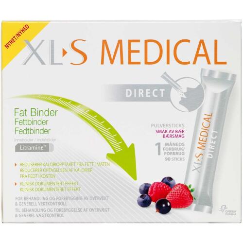 Køb XLS Medical Fat Binder Direct 90 stk. online hos apotekeren.dk