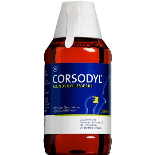 Køb Corsodyl Mundskyllevæske 300 ml online hos apotekeren.dk