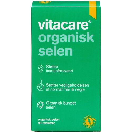 Køb VitaCare Organisk Selen tabletter 90 Stk. online hos apotekeren.dk