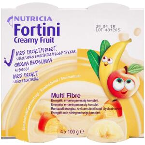 Køb Fortini Creamy Fruit Sommerfrugt 4 x 100 g online hos apotekeren.dk