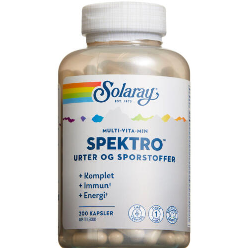 Køb Solaray Spektro multivitamin 200 stk. online hos apotekeren.dk