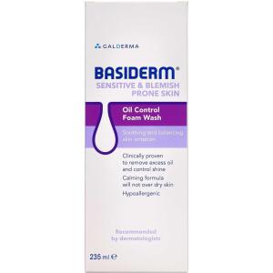 Køb Basiderm Oil control foam wash 235 ml online hos apotekeren.dk