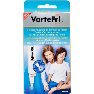 Køb Vortefri Pen vortebehandling til hænder, fødder, knæ og albuer 3 ml, 1 stk.  online hos apotekeren.dk
