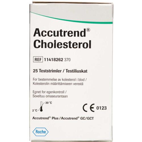Køb Accutrend Kolesterol teststrimler 25 stk. online hos apotekeren.dk