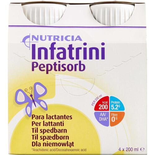 Køb Infatrini Peptisorb 4 x 200 ml online hos apotekeren.dk