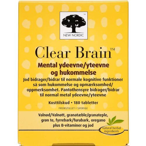 Køb Clear Brain tabletter 180 stk. online hos apotekeren.dk