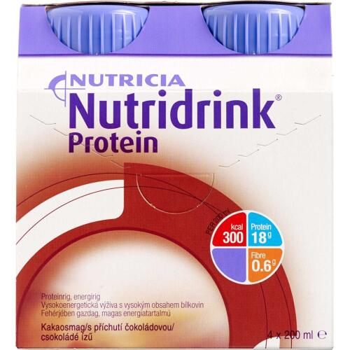 Køb Nutridrink Protein Chokolade 4 x 200 ml online hos apotekeren.dk