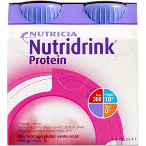 Køb Nutridrink Protein Skovbær 4 x 200 ml online hos apotekeren.dk