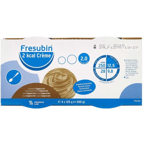 Køb Fresubin® 2 kcal Creme Cappuccino 4 x 125 g online hos apotekeren.dk