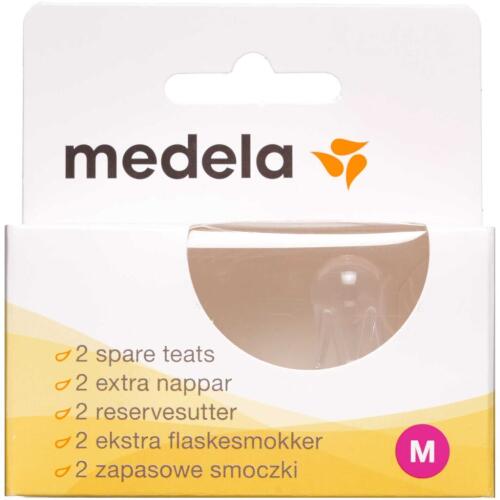 Køb Medela flaskesut Str. M 2 stk. online hos apotekeren.dk