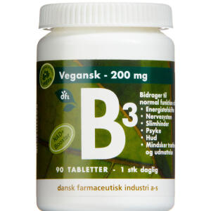 Køb Vitamin B3 tabletter 90 stk. online hos apotekeren.dk