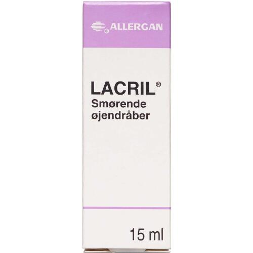 Køb Lacril smørende øjendråber 15 ml online hos apotekeren.dk