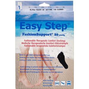 Køb Easy Step knæ lukket tå sort XL+ 1 par online hos apotekeren.dk