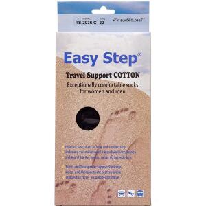 Køb Easy Step knæ travel cotton sort 45-47 1 par online hos apotekeren.dk